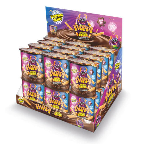 Pappi Sticks Hazelnut Cream Popping 55g x 24Stück (8646125650254) (10145230946638)
