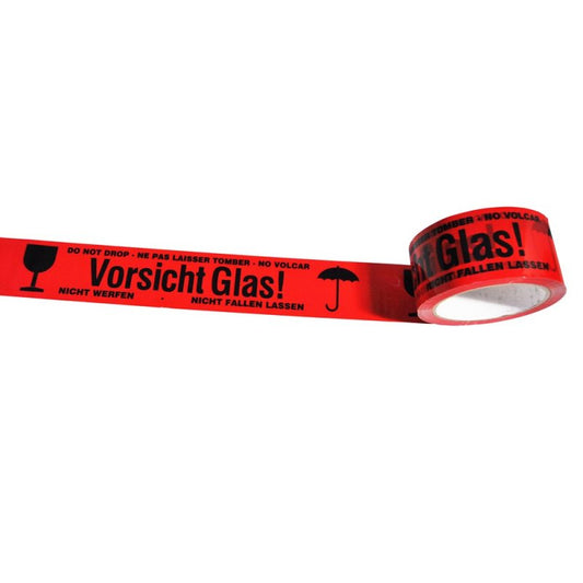 48mm x 66m Klebeband "Vorsicht Glas" (8694888071502)
