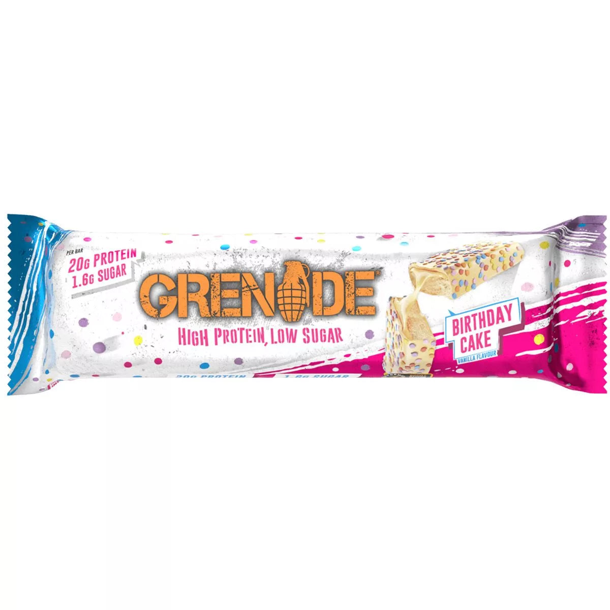Grenade Protein Bar Birthday Cake 60g (10794028302670)