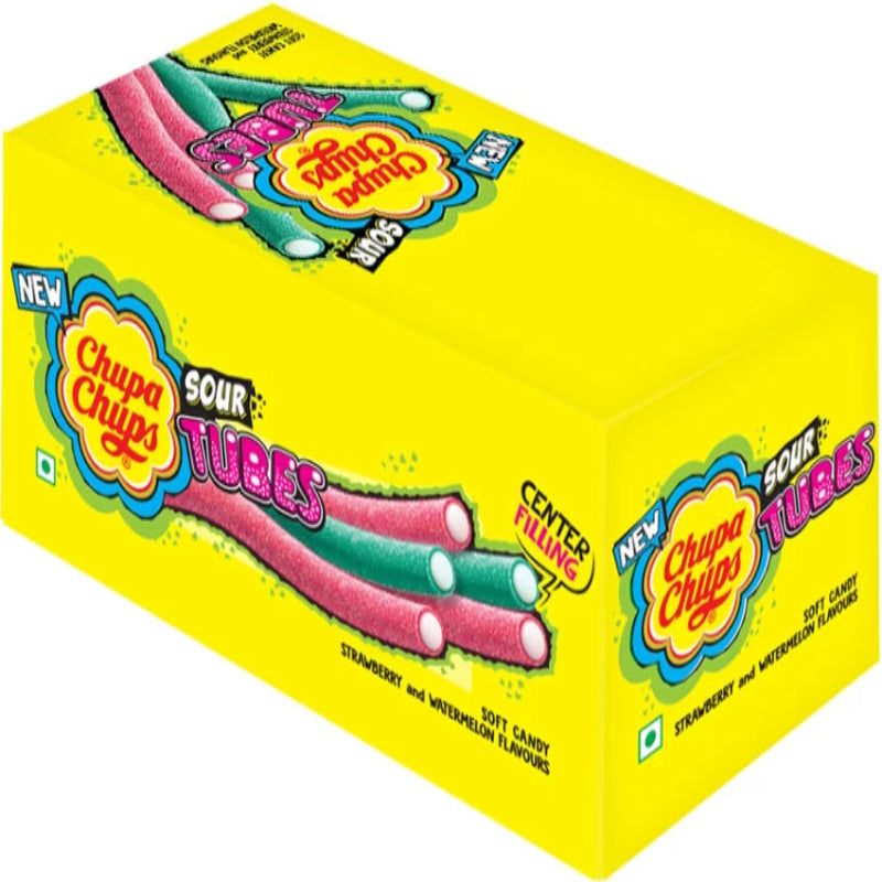Chupa Chups Sour Tubes Softcandy Strawberry and Watermelon Flavour 24g (10181846892878)