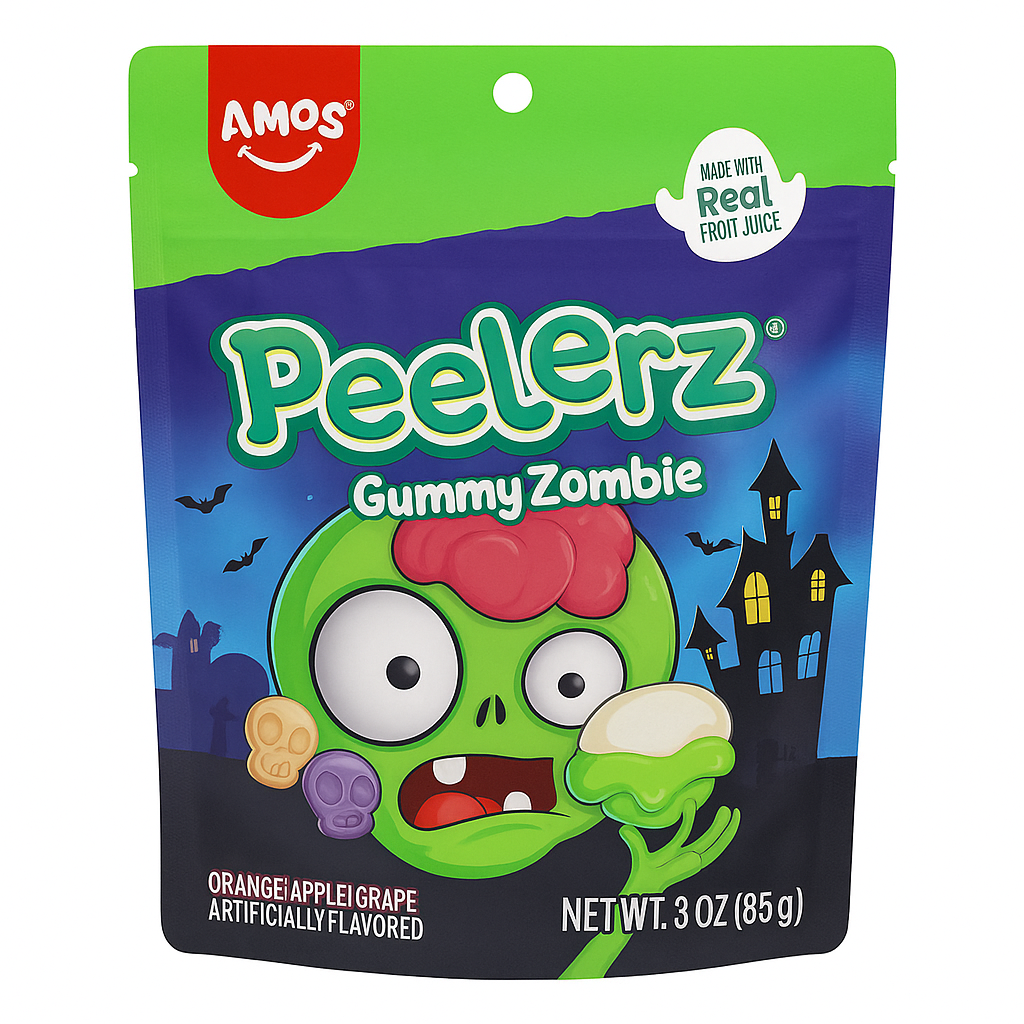 AMOS Peelerz Gummy Zombies Halloween 65g (10761173500238)