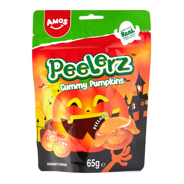 AMOS Peelerz Gummy Pumpkin Halloween 65g (10761178644814)