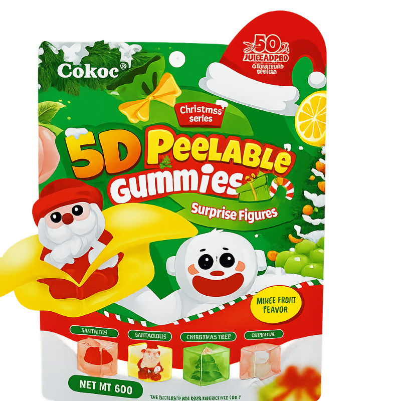 Cokoc Peelable Gummies Mixed Fruit Xmas 60g (10683508261198)