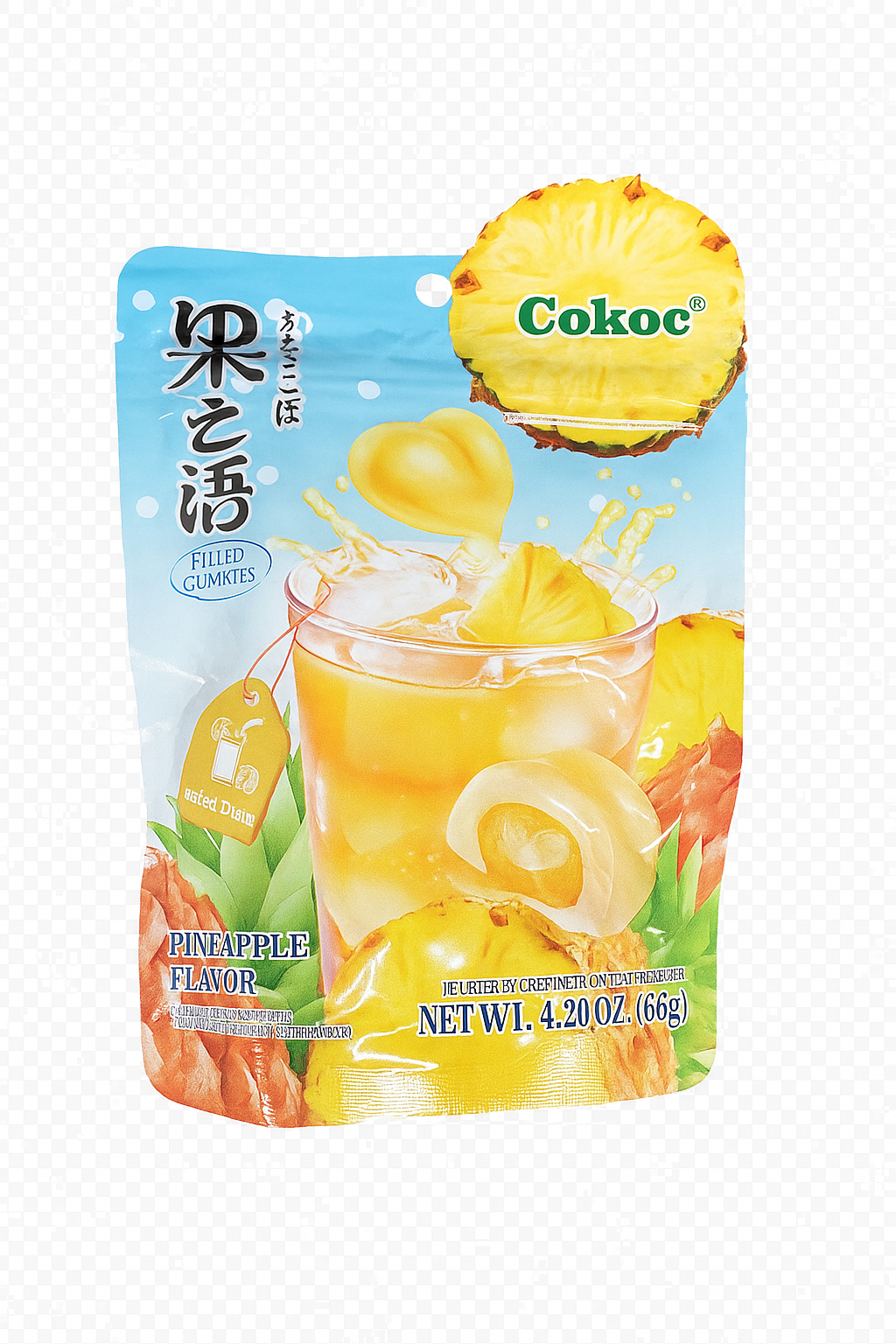 Cokoc Filled Gummies Pineapple 60g