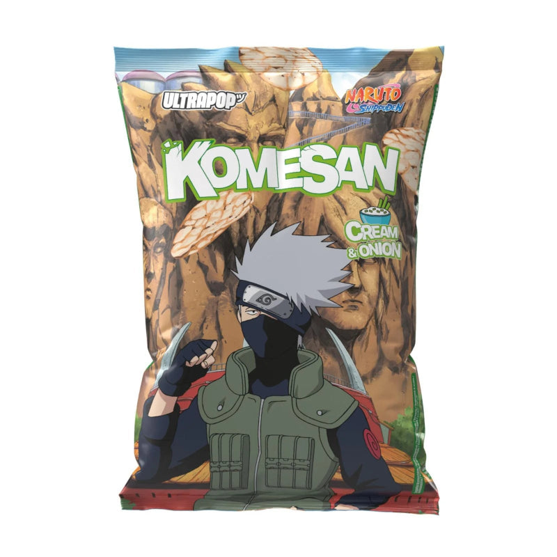 Chips Komesan Brown Rice Cream & Onion Naruto Kakashi 60g