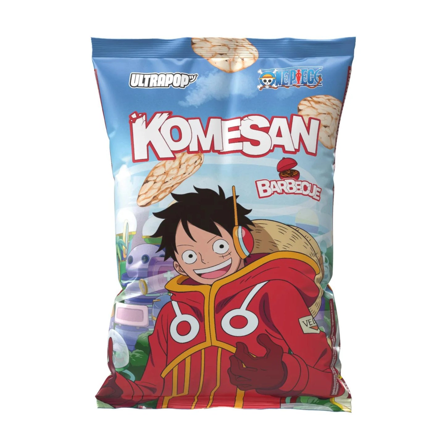 Chips Komesan Ultra Pop Rice Luffy BBQ 60g