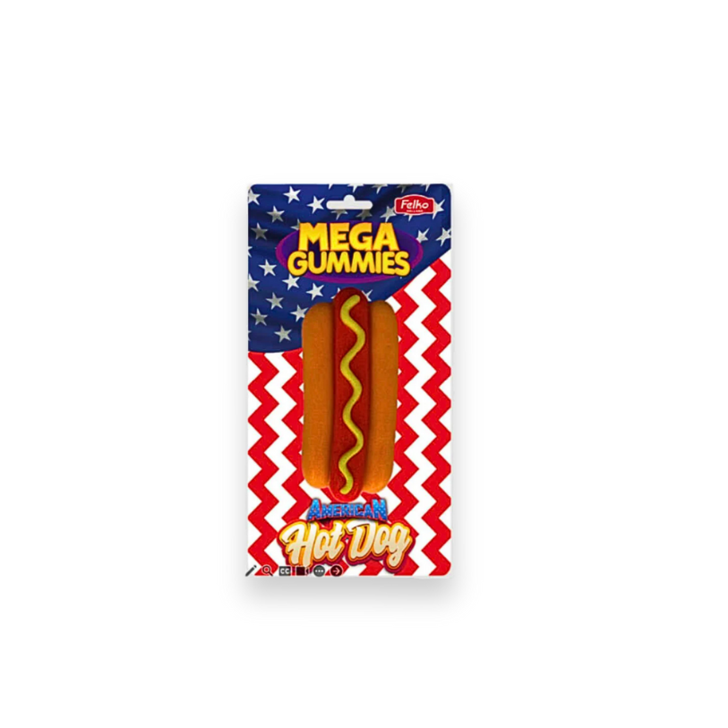 Mega Gummies American Hotdog 120g (10118023840078)