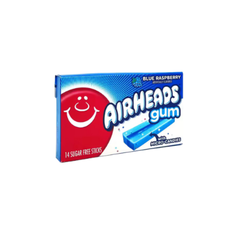 AirHeads Gum Blue Raspberry 34g (10152731476302)
