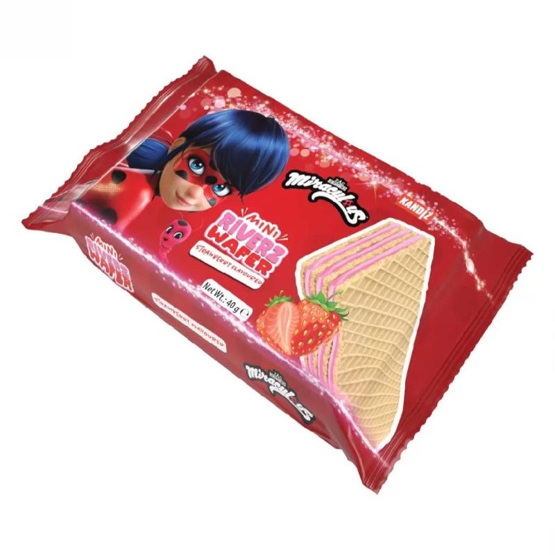 Mini Riverz Wafer Strawberry  Miraculous 40g (10078182605134)