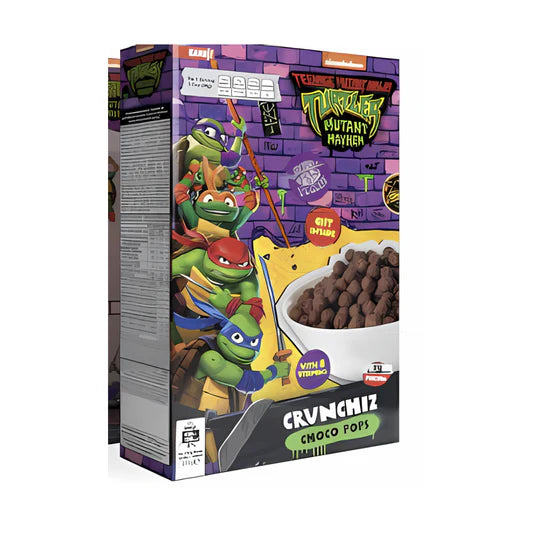 TMNT Movie Crunchiz Choco Pops 375g (8910045020494)