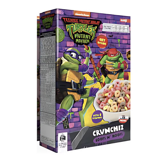 TMNT Movie Crunchiz Loops N' Hoops 375g (8910768243022)