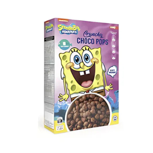 SpongeBob Crunchiz Choco Pops 375g (8596905099530) (10463695438158)