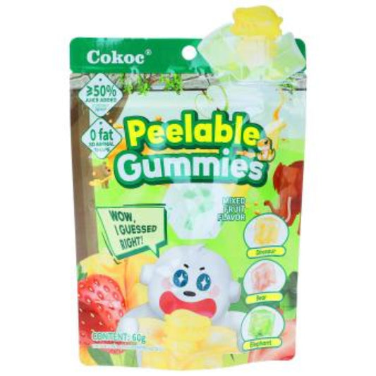 Cokoc Peelable Gummies Mixed Fruit 60g (10798378516814)