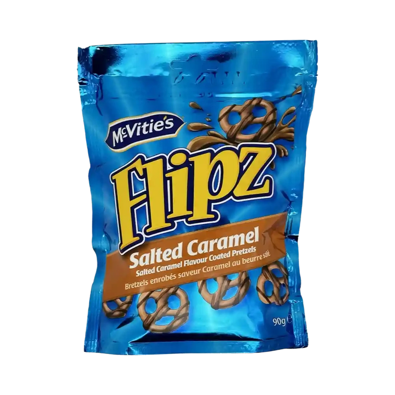 Flipz Salted Caramel Coated Pretzels 90g MHD:09.05.2026