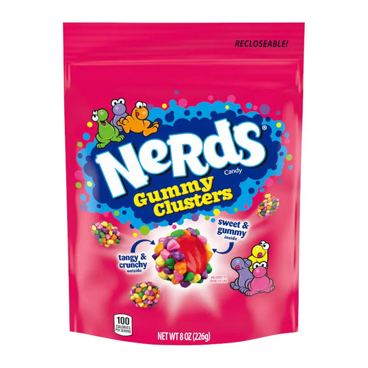 Nerds Gummy Cluster Rainbow Pouch 226g (10791665434958)
