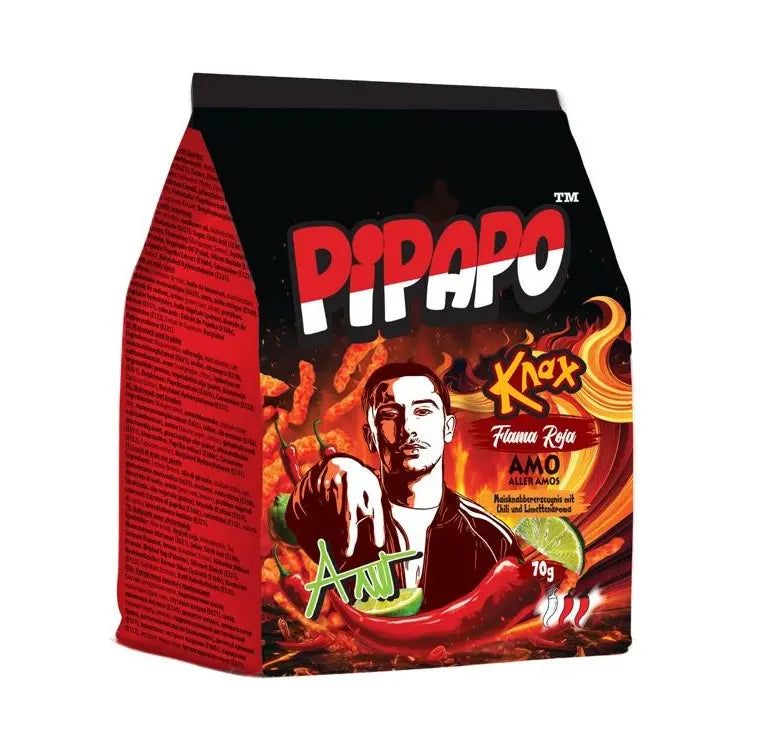 PIPAPO AMO Knax Chips Flama Roja 70g (10797061800270)