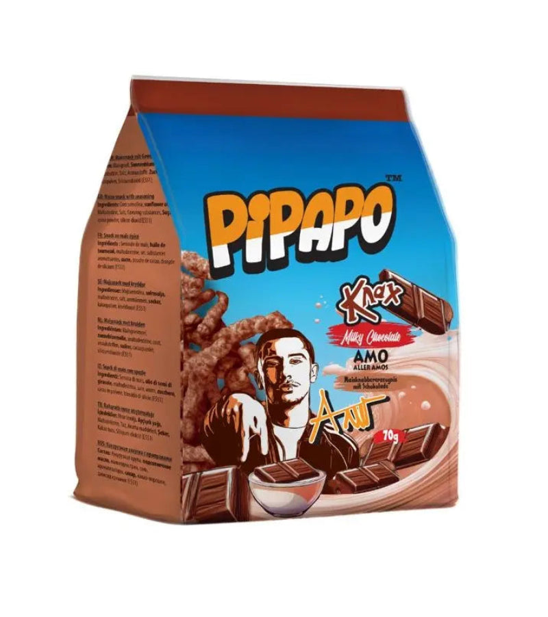PIPAPO AMO Knax Chips Milky Chocolate 70g (10797061505358)