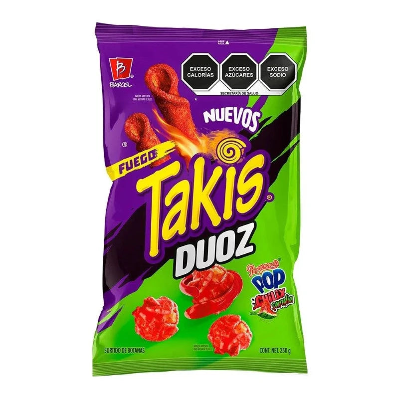 Takis Duoz Fuego Mexikanische Chips & Popcorn 250g (9670860865870)