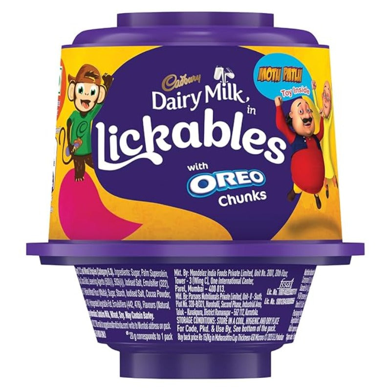 Cadbury Dairy Milk Lickables Chocolate with Oreo Chunks 20g (9058454045006)