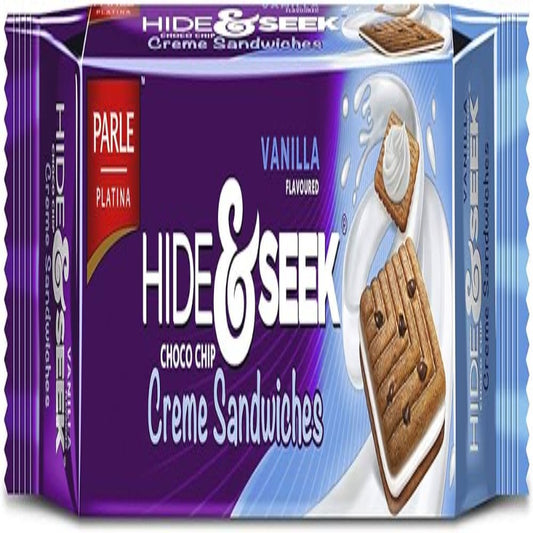 Parle Platina Hide & Seek Creme Sandwich Vanilla, 125 g