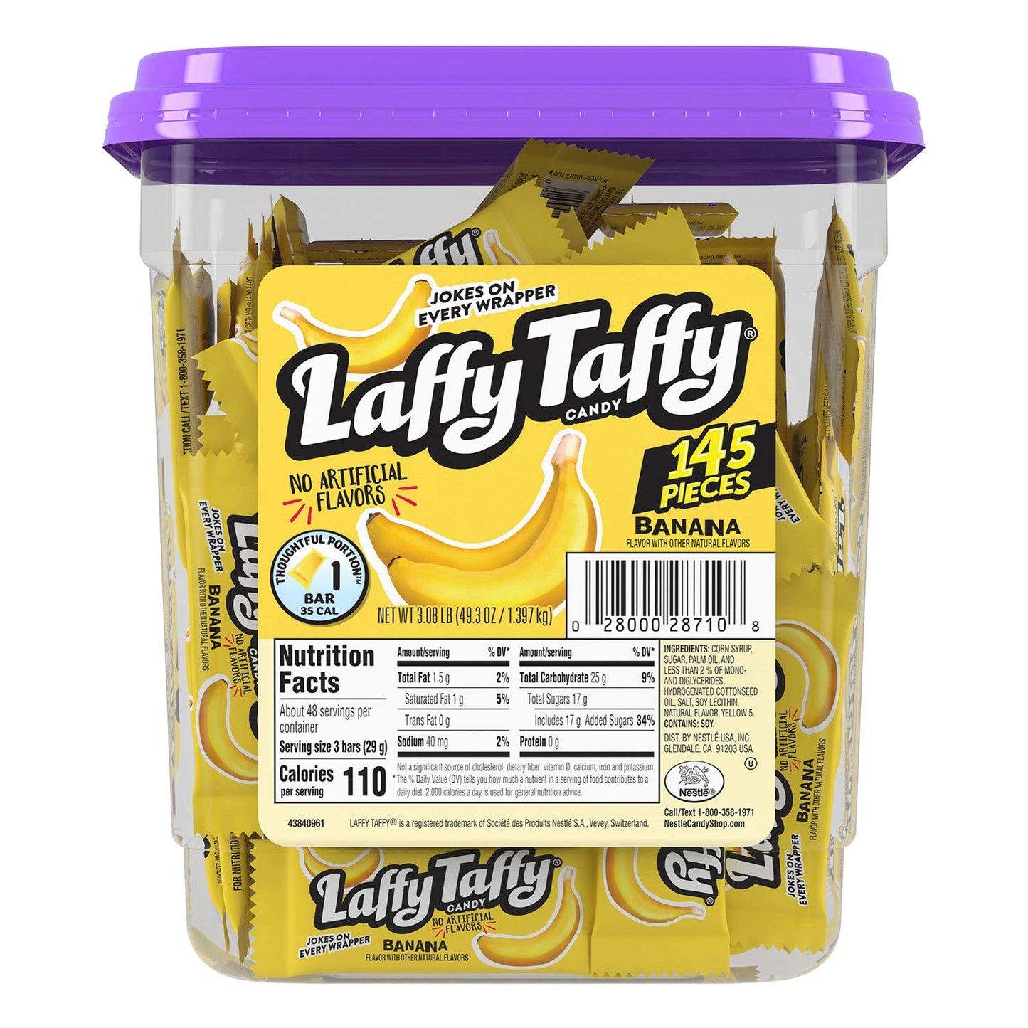 Laffy Taffy Banana Candy 145 Pieces