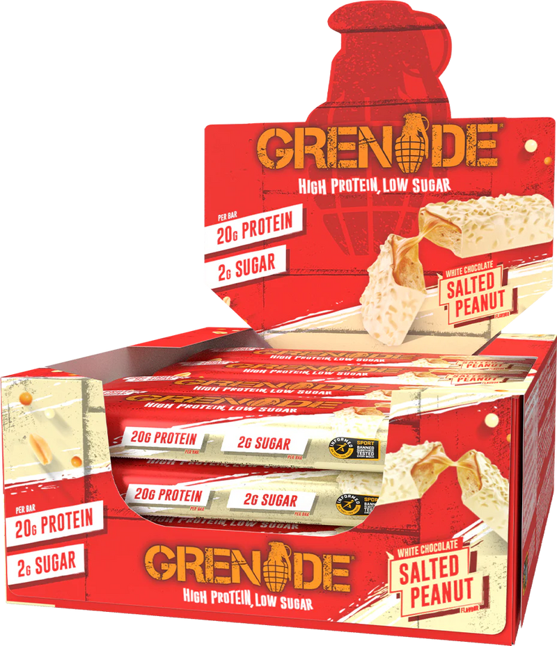 Grenade Protein Bar White Chocolate Salted Peanut 60g (10794028630350)