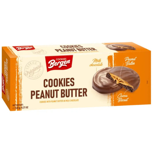 Bergen Cookies Peanut Butter 128g (10713903563086)