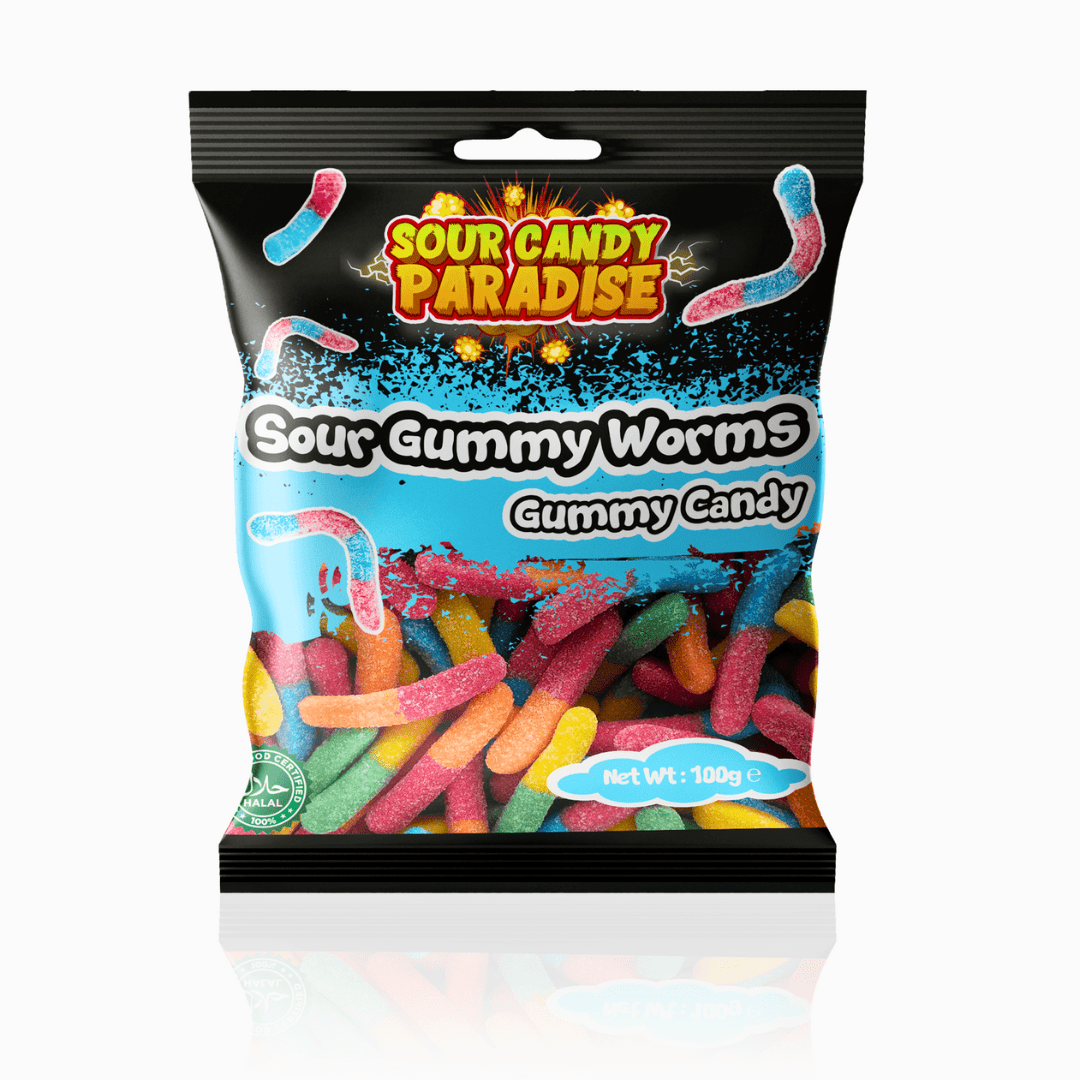 Candy Paradise Sour Worms 100g (10088025456974)