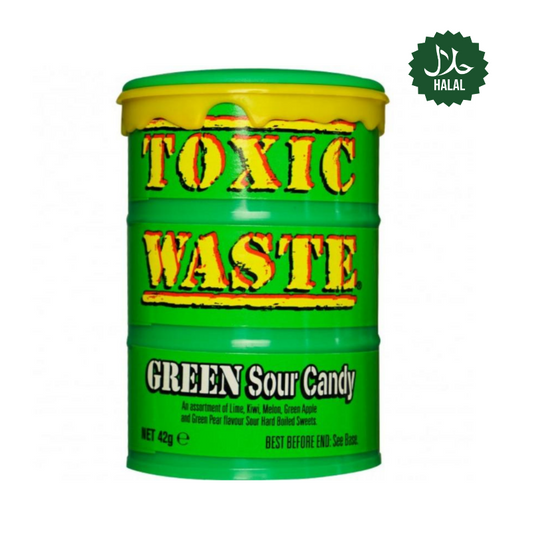 Toxic Waste Green Sour Candy 42g (8004192731426)