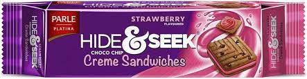 Parle Hide and Seek Biscuit, Fab Strawberry, 100g