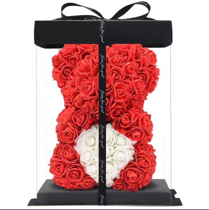 Rosen-Teddybär 25cm (rot) (9708585484622)