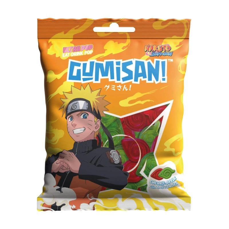 GUMISAN Naruto Fruchtgummi mit Kirsch und Apfelgeschmack 180g