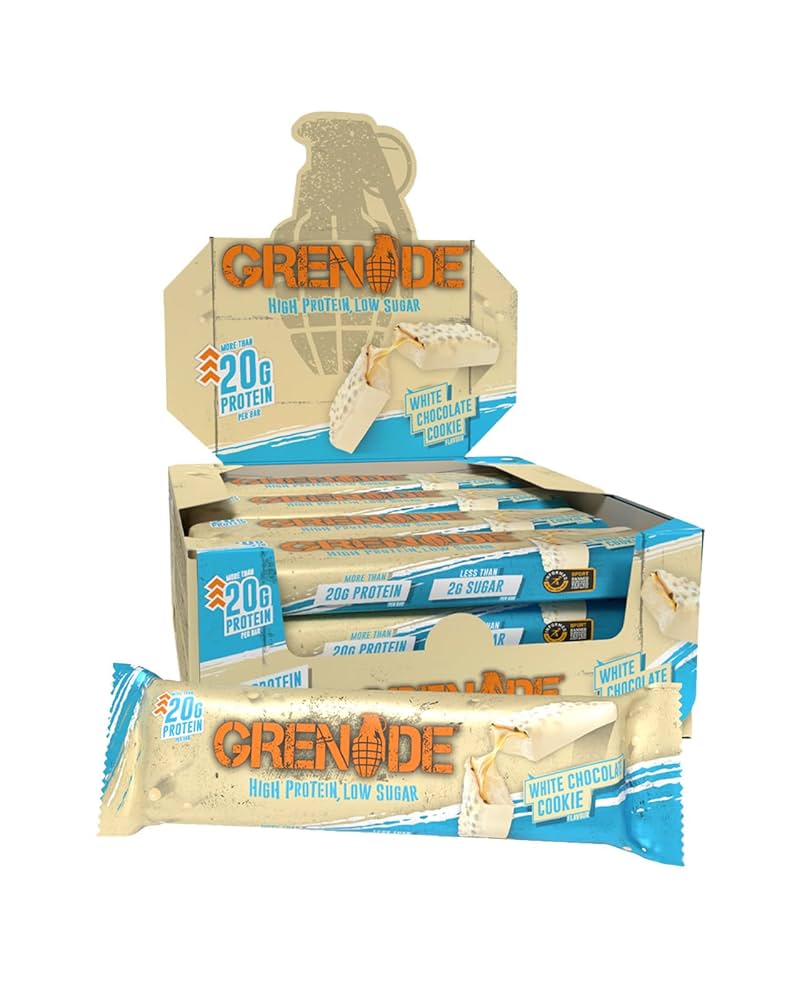 Grenade Protein Bar White Choc Cookie 60g (10794013753678)