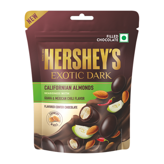 Hersheys Exotic Dark Chocolate Californian Almonds 30g