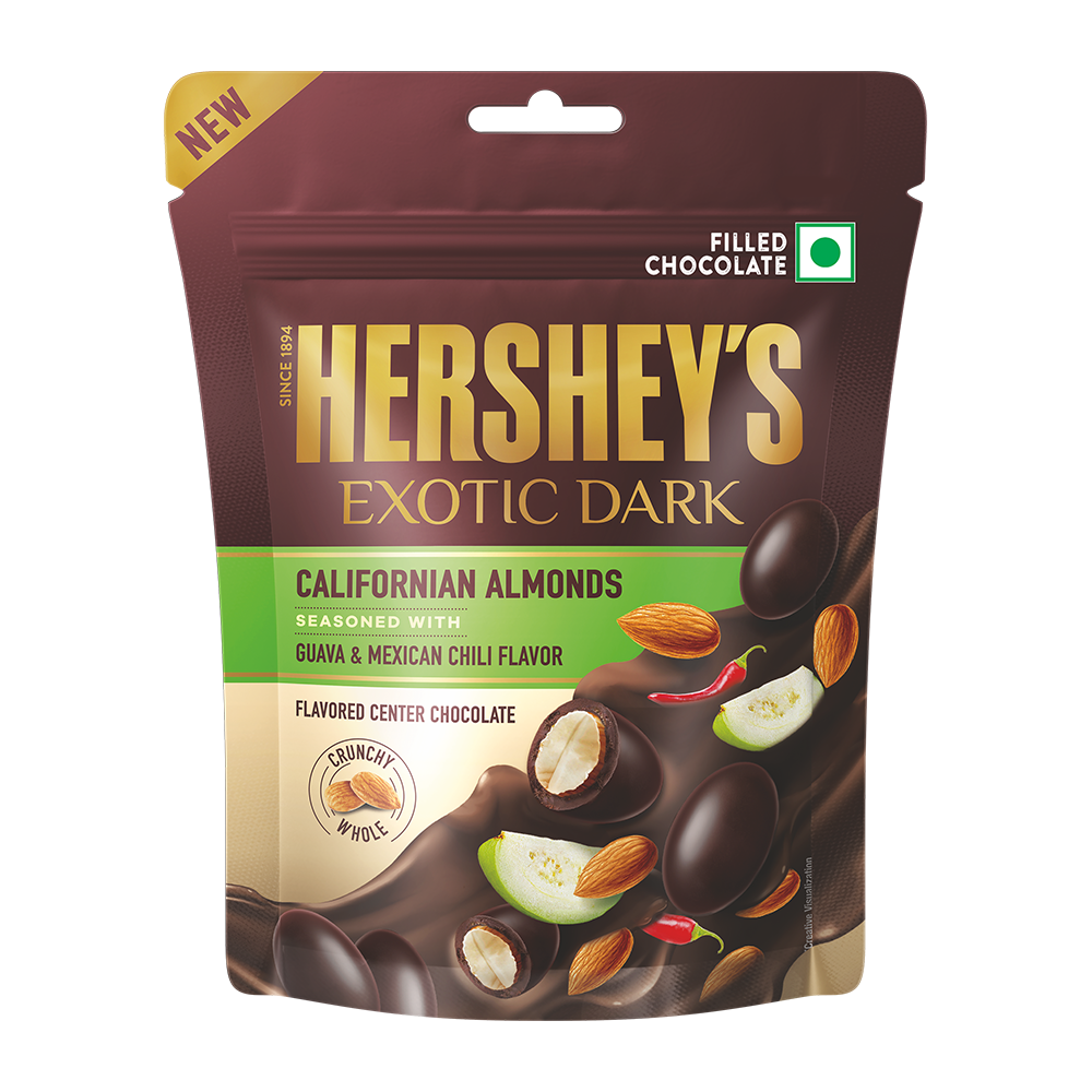 Hersheys Exotic Dark Chocolate Californian Almonds 90g