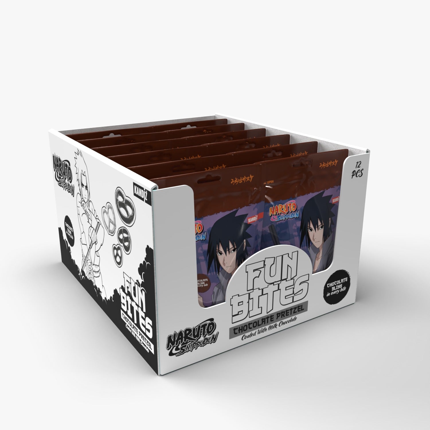 Naruto Fun Bites Choco Pretzel 80g (9839725019470)