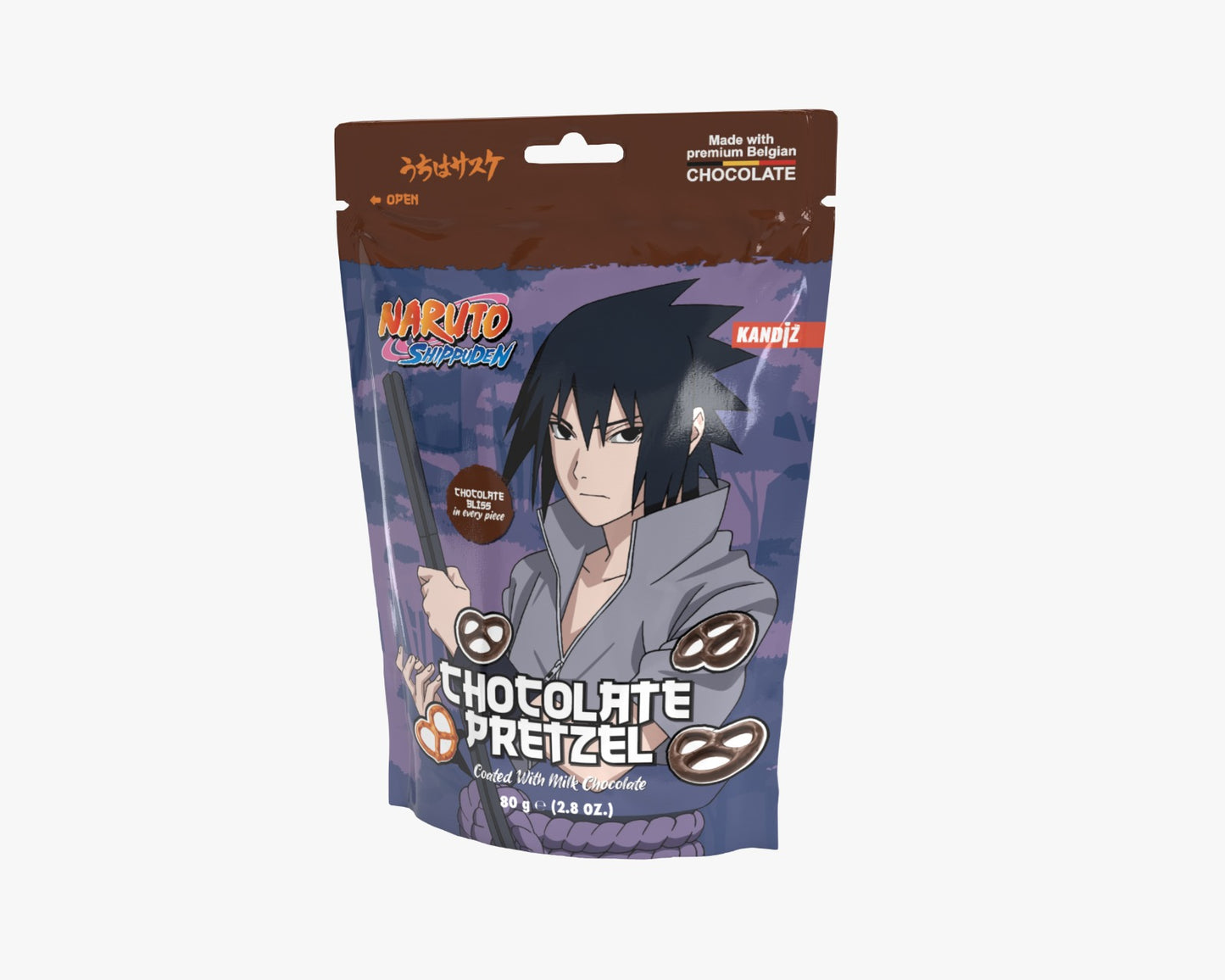 Naruto Fun Bites Choco Pretzel 80g (9839725019470)