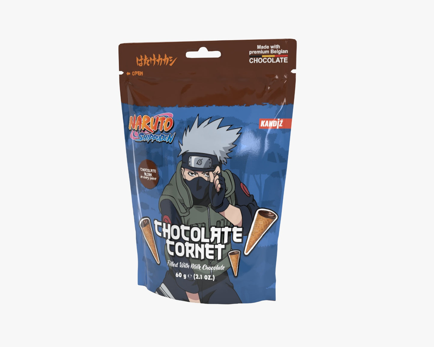 Naruto Fun Bites Choco Cornet 80g (9841674846542)