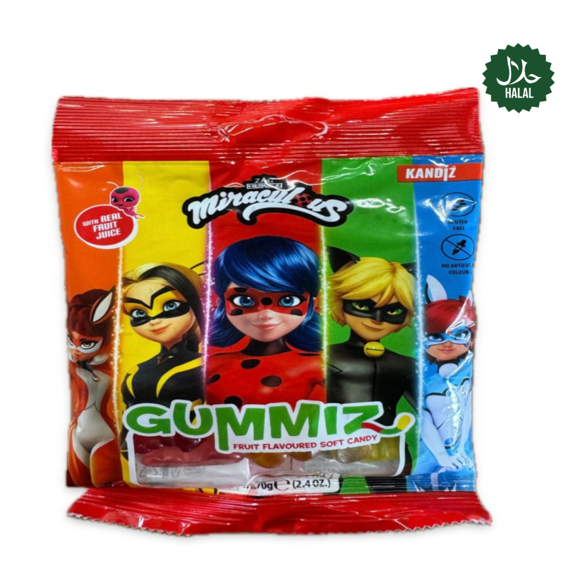 Miraculous Gummiz Worms 70g (8911197765966)