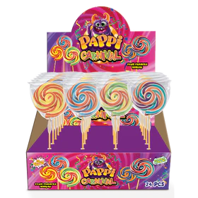 Pappi Carnival Fruit Flavoured Lollipop 30g x24