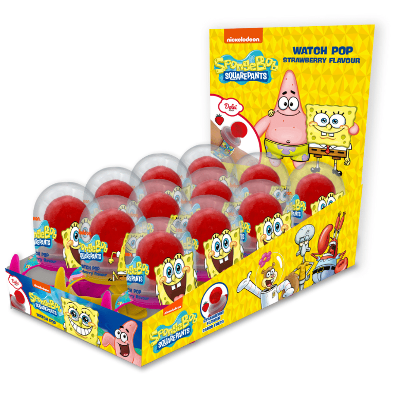 Spongebob Watch Pop Strawberry Flavour 15g (9054310793550)