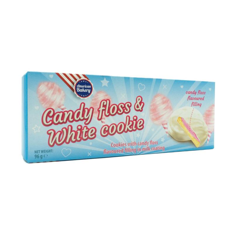 American Bakery Candy Floss & White Cookies 96g (8703142035790)