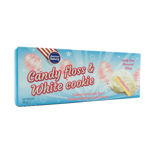 American Bakery Candy Floss & White Cookies 96g