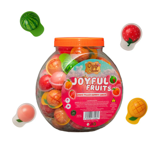 Candy Paradise Joyful Fruits Gummy Jar 10g Mystery 1Stück (10785110425934)