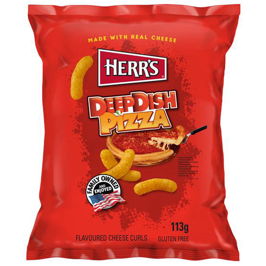 Herr's Deep Dish Pizza Cheese Curls 113g MHD: 21.01.2026