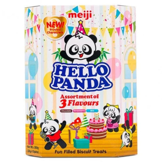 Oriental Meiji Hello Panda Biscuits with Assortment of 3 Flavours 26g (9720963563854)