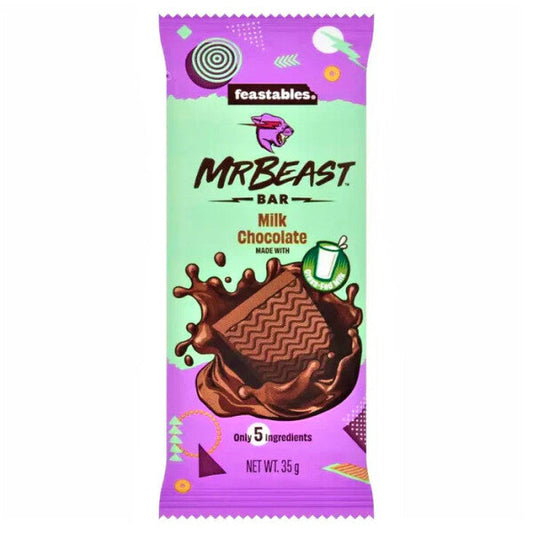 Feastables Mr. Beast Milk Chocolate Bar 35g Display (9672538227022)