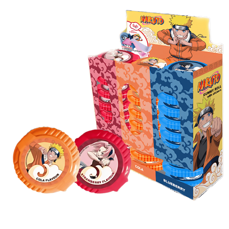 Naruto Gum Roll Chewing Gum With Sticker 15g (9720991154510)