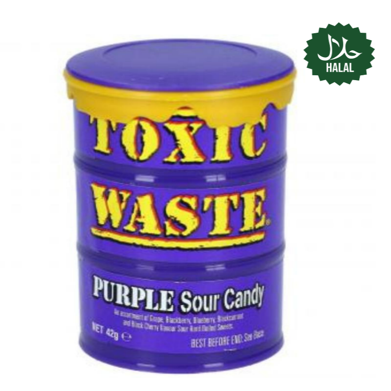 Toxic Waste Purple Sour Candy 42g (8129309245730)