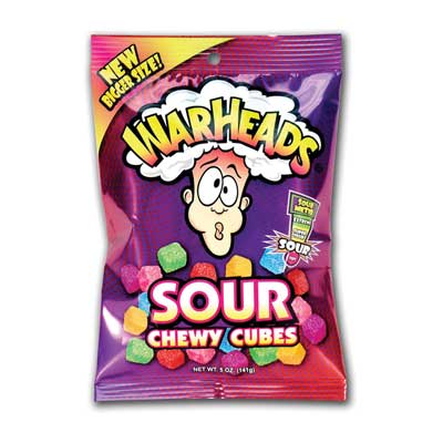 Warhead's Sour Chewy Cubes 141g